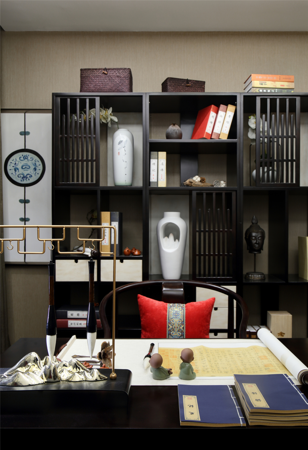 新古典風(fēng)格室內(nèi)家裝案例效果圖-書房 新古典風(fēng)格室內(nèi)家裝案例效果圖-書房