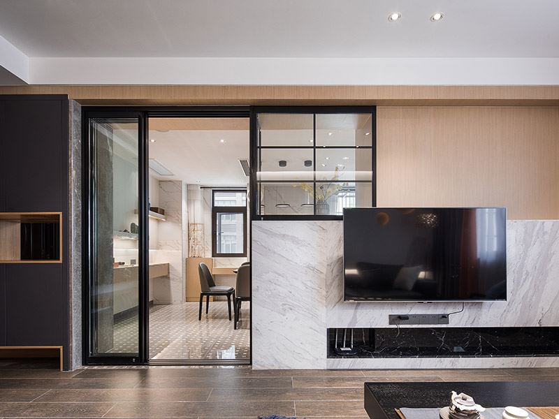 常州市茅山頤園現(xiàn)代簡約風格四居室裝修案例