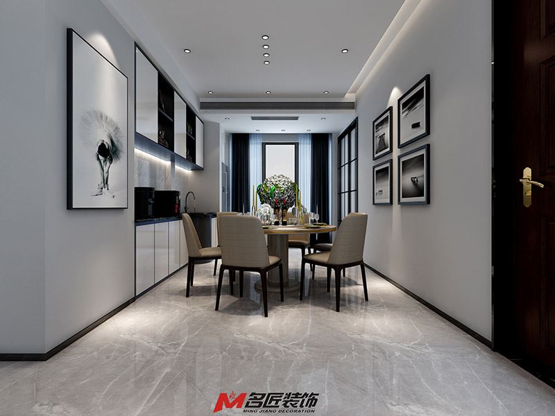 廣州市美林海岸花園歐式風(fēng)格二居室裝修案例