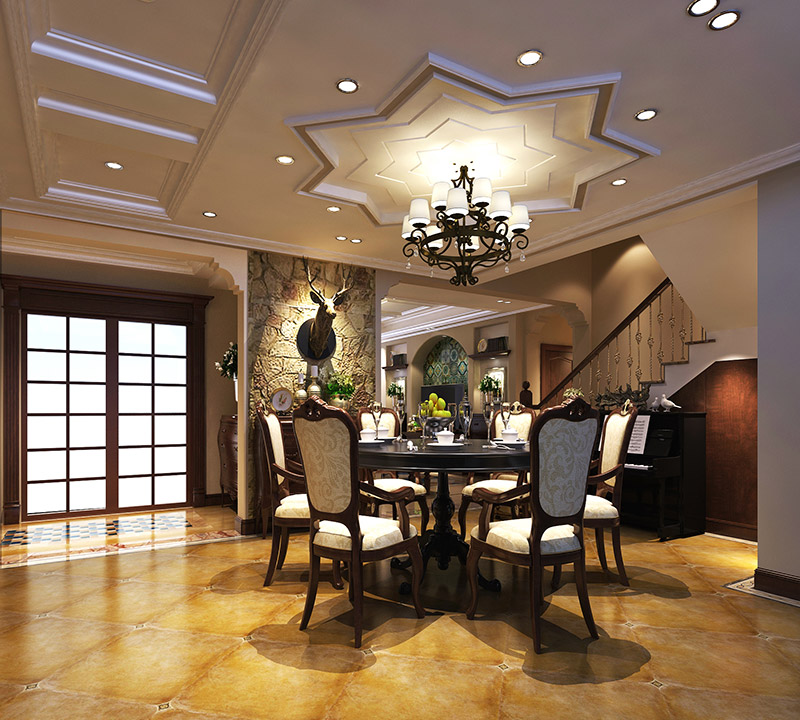 現(xiàn)代前衛(wèi)風格別墅裝修效果圖-饒平別墅365平米-別墅餐廳 現(xiàn)代前衛(wèi)風格別墅裝修效果圖-饒平別墅365平米-別墅餐廳