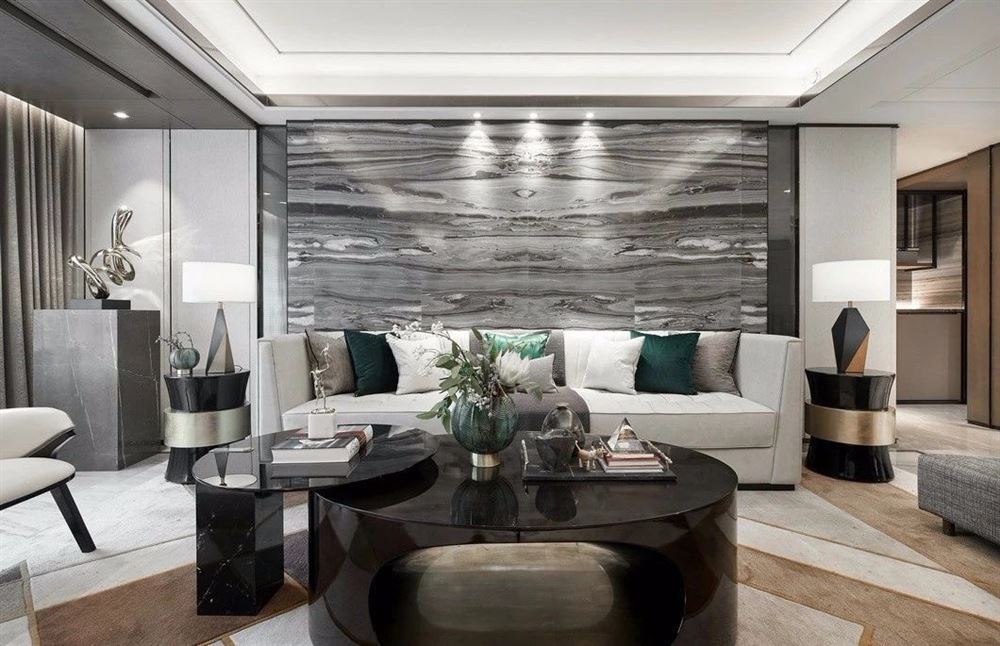 廣州市荔港南灣輕奢風格四居室裝修案例