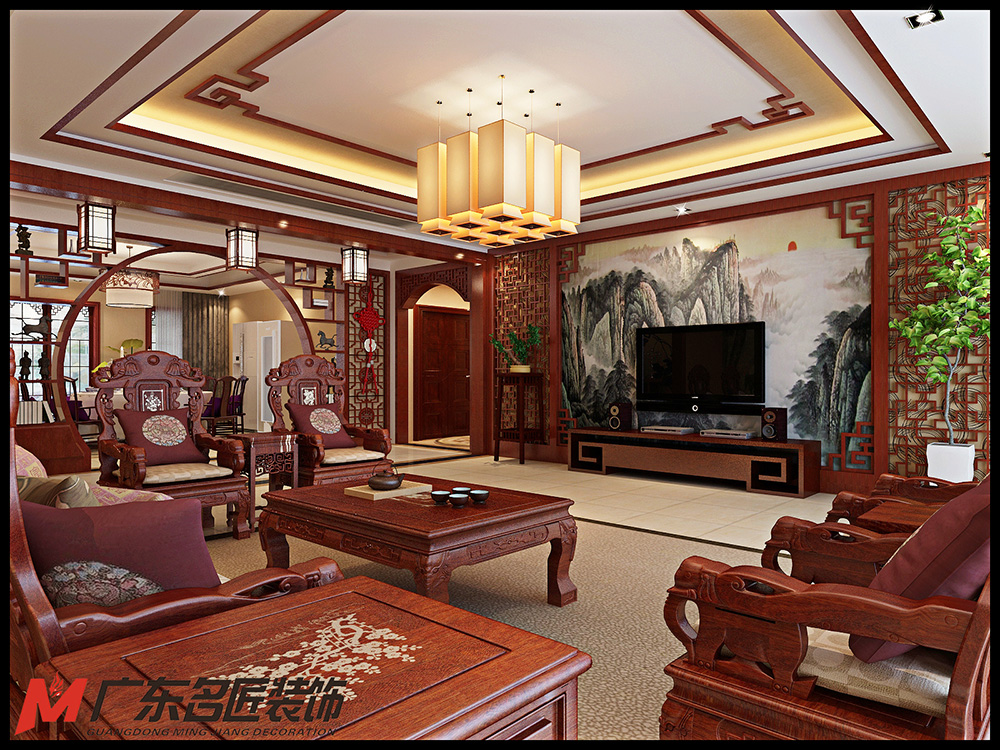 裝修公司新古典風(fēng)格室內(nèi)裝修效果圖-客廳 裝修公司新古典風(fēng)格室內(nèi)裝修效果圖-客廳