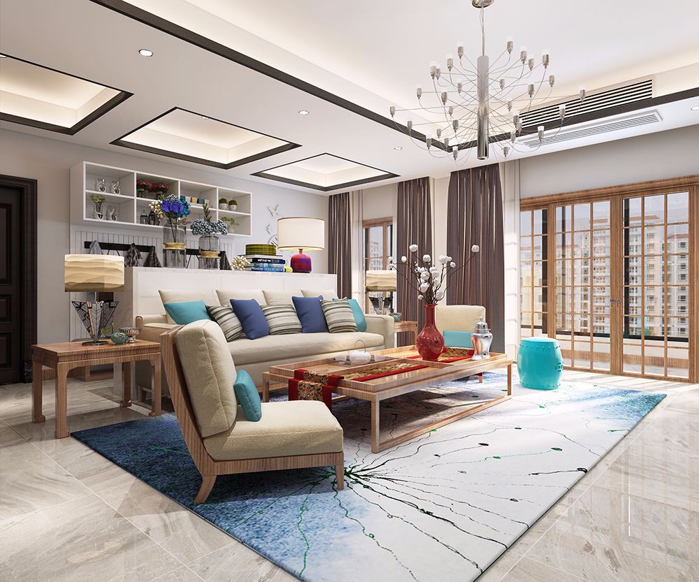 佛山市復地公園和光輕奢風格別墅裝修案例