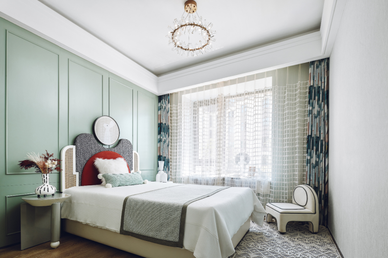 法式輕奢風格室內(nèi)設(shè)計家裝案例-次臥 法式輕奢風格室內(nèi)設(shè)計家裝案例-次臥