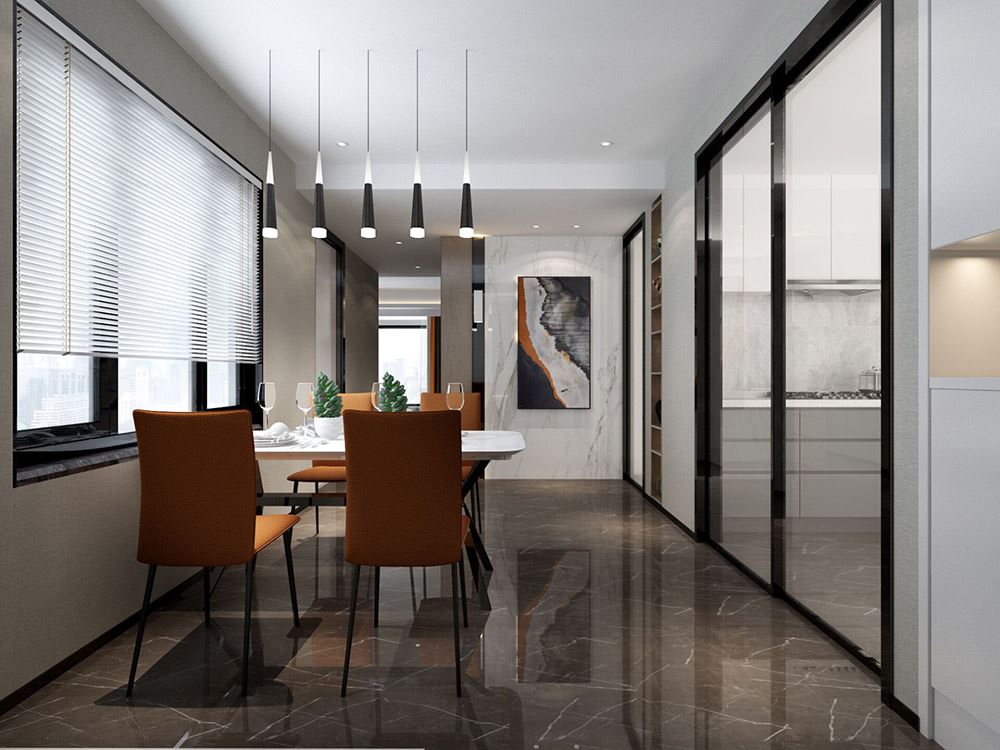 臺(tái)州市濱江鉑金海岸現(xiàn)代簡(jiǎn)約風(fēng)格二居室裝修案例