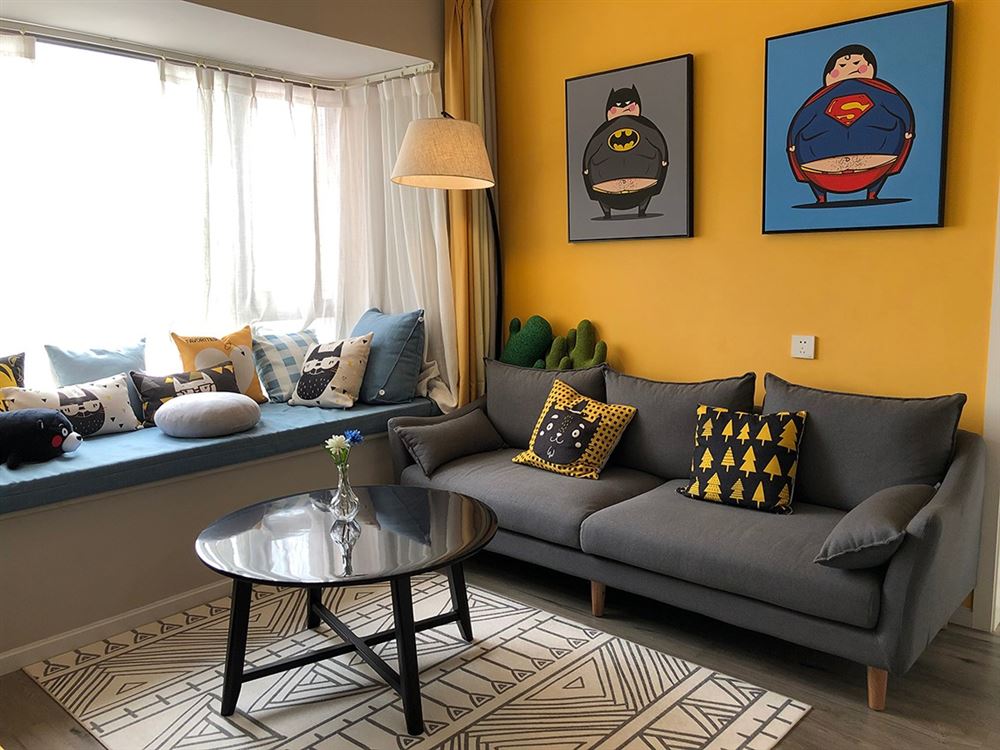 廣州市富力銀禧花園北歐風(fēng)格三居室裝修案例