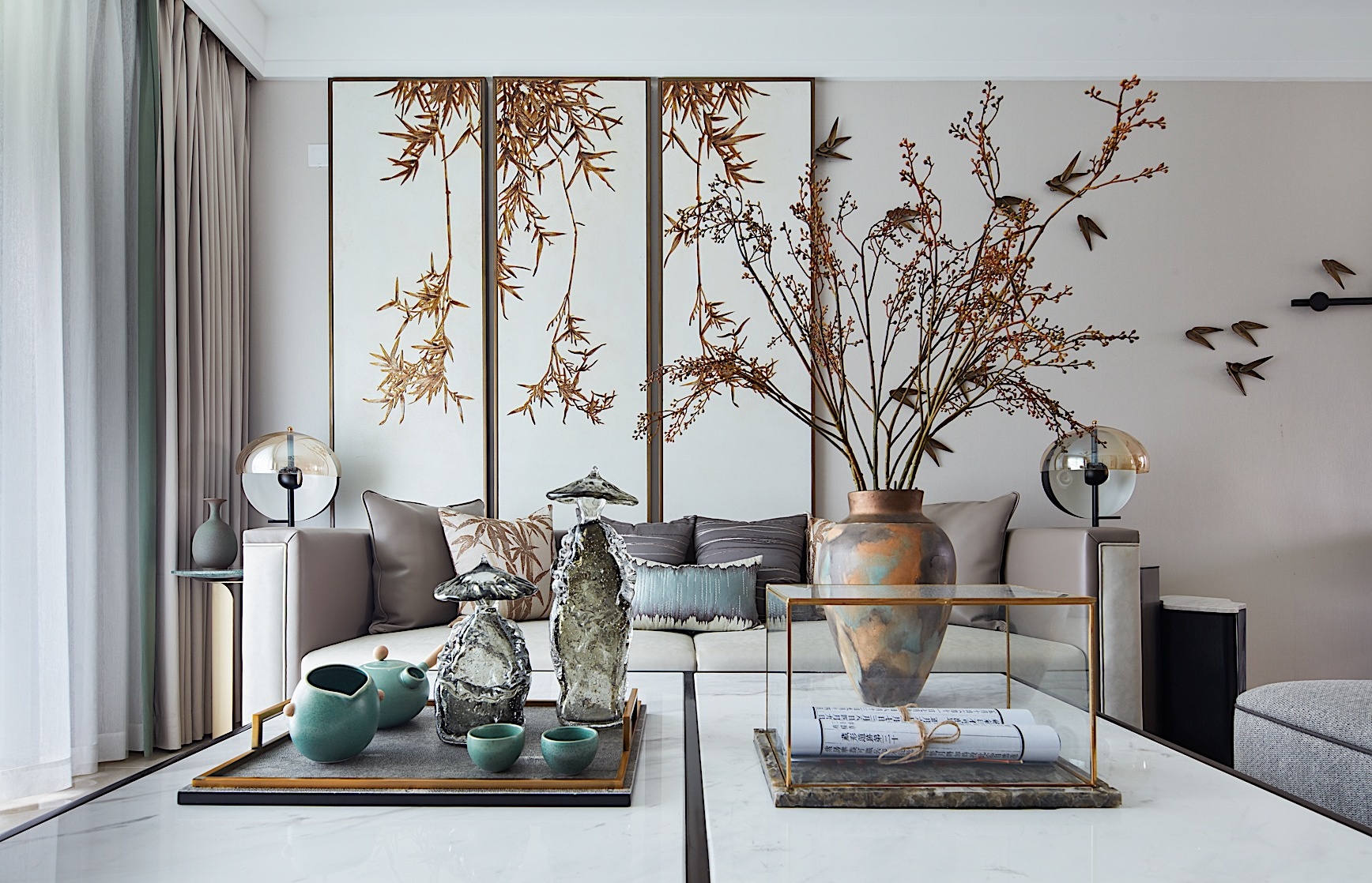 簡約中式風格室內(nèi)設計家裝案例-客廳背景墻 簡約中式風格室內(nèi)設計家裝案例-客廳背景墻