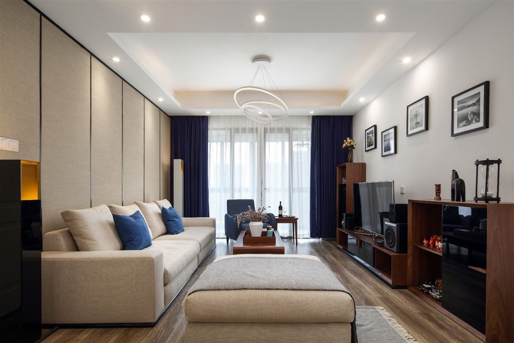 廣州市保利天悅新中式風(fēng)格三居室裝修案例