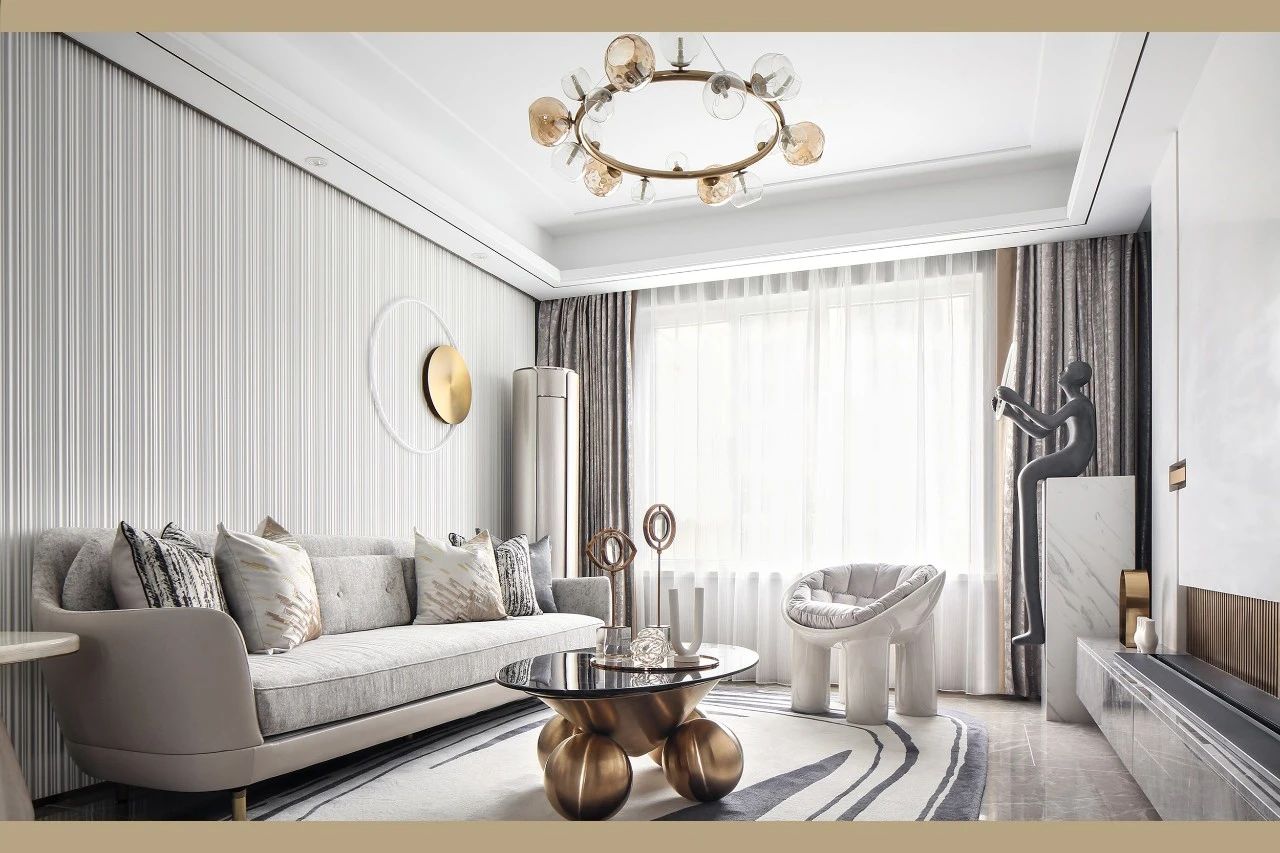 現(xiàn)代簡約風格室內設計家裝案例-客廳