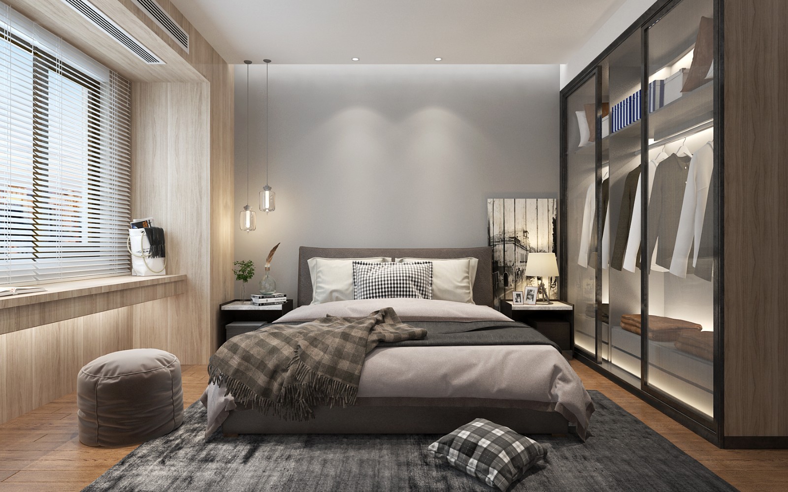 佛山裝修公司新中式風格室內裝修效果圖-臥室 佛山裝修公司新中式風格室內裝修效果圖-臥室