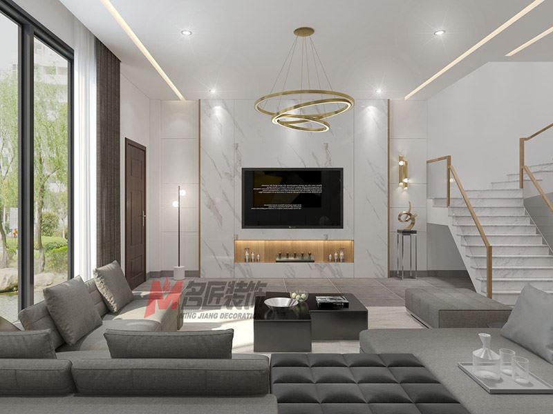 自貢市東大&middot;川南家居城一期現(xiàn)代簡約風(fēng)格別墅裝修案例