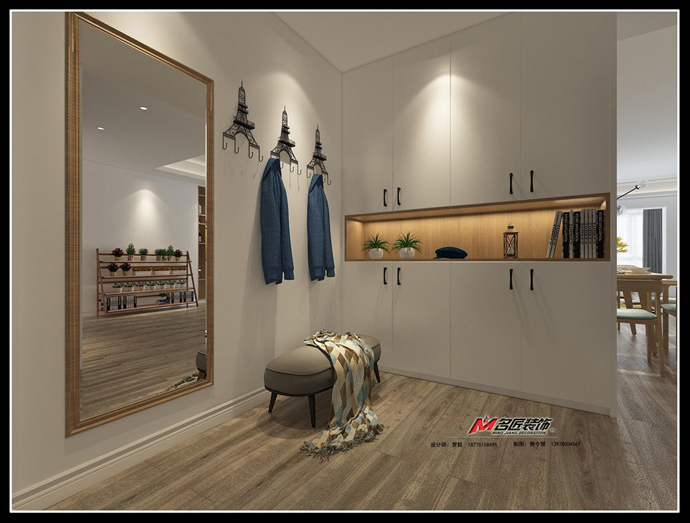 保利壹號公館大平層180平米北歐風(fēng)格裝修案例-玄關(guān) 保利壹號公館大平層180平米北歐風(fēng)格裝修案例-玄關(guān)