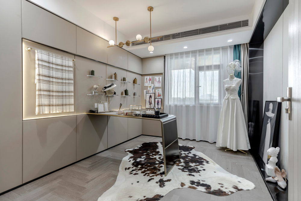 現(xiàn)代輕奢風(fēng)格室內(nèi)設(shè)計家裝案例-書房 現(xiàn)代輕奢風(fēng)格室內(nèi)設(shè)計家裝案例-書房