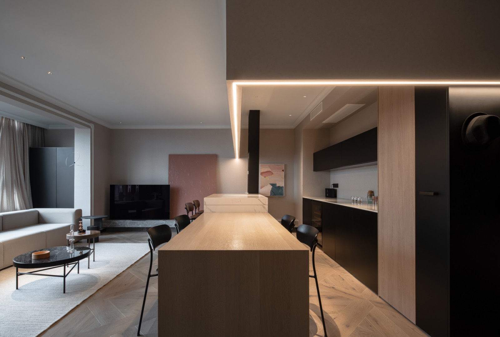 現(xiàn)代風格家裝設計室內裝修效果圖-餐廳