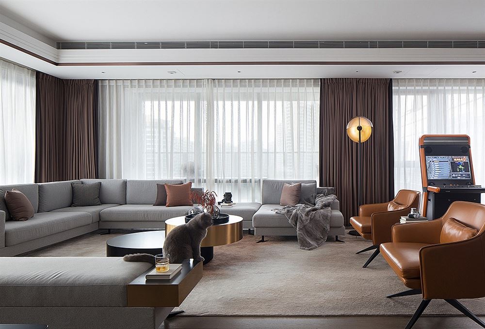 廣州市棠德花園輕奢風格二居室裝修案例