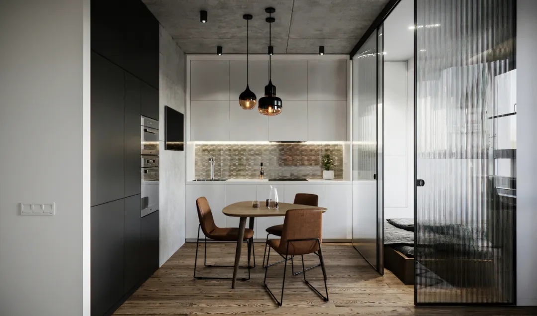 裝修案例現(xiàn)代簡約風(fēng)格公寓裝修效果圖-餐廳 裝修案例現(xiàn)代簡約風(fēng)格公寓裝修效果圖-餐廳