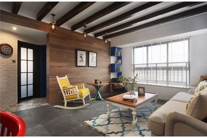 廣州市錦繡銀灣美式風(fēng)格三居室裝修案例