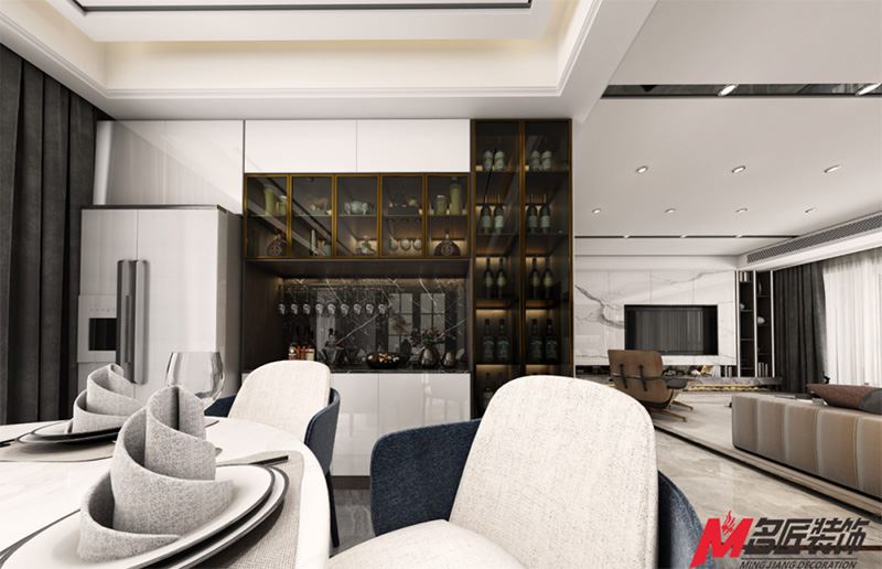 茂名市金源時(shí)代輕奢風(fēng)格平層裝修案例