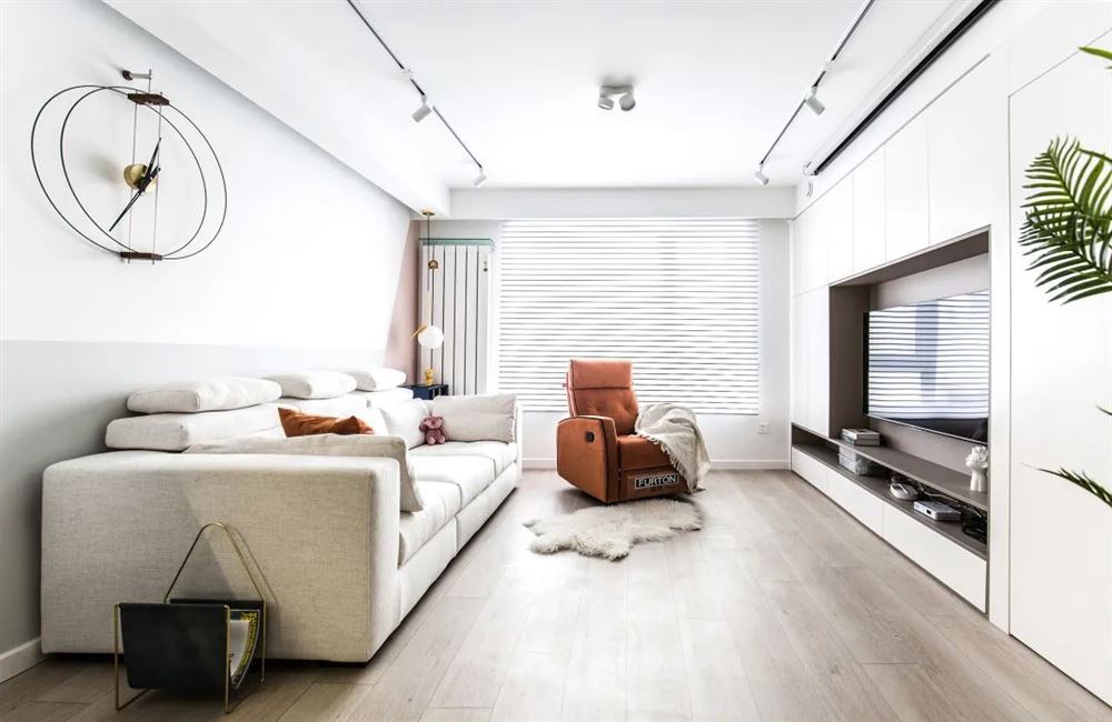 湛江市御品藍(lán)灣輕奢風(fēng)格三居室裝修案例