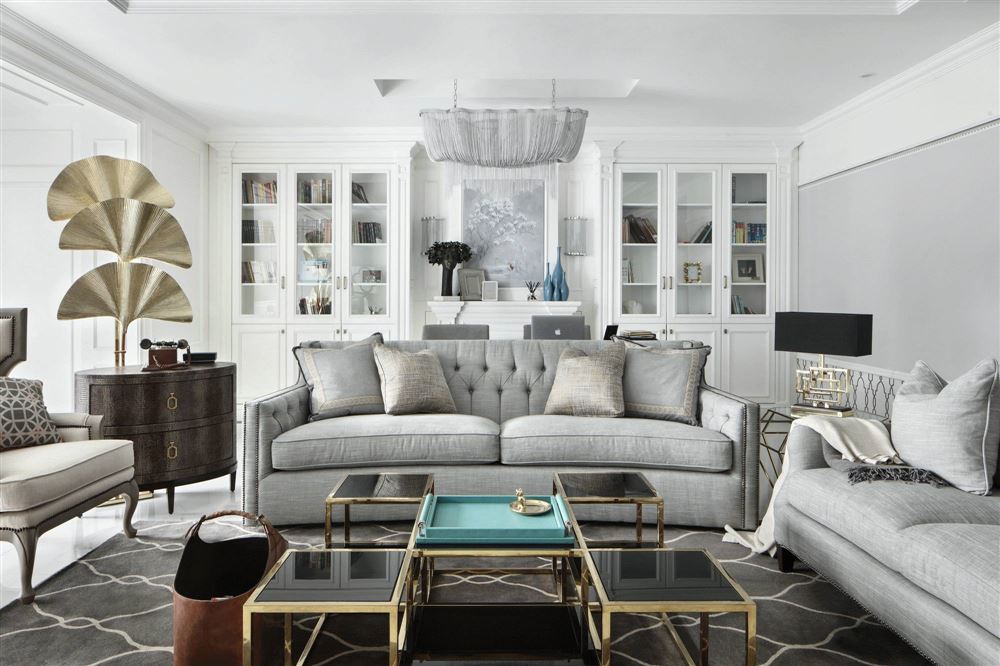 廣州市雅寶新城輕奢風格四居室裝修案例