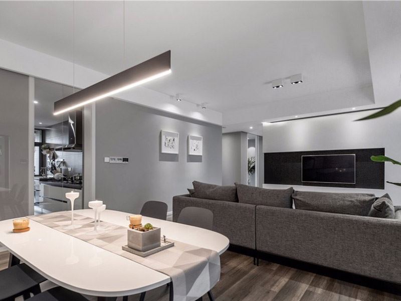 泰州市長江玫瑰園別墅小區(qū)北歐風格三居室裝修案例