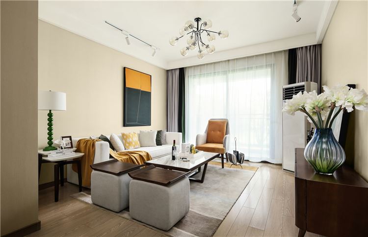 江門(mén)市百樂(lè)園輕奢風(fēng)格三居室裝修案例