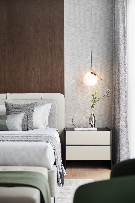 現(xiàn)代簡約風(fēng)格別墅室內(nèi)設(shè)計家裝案例-臥室床頭柜 現(xiàn)代簡約風(fēng)格別墅室內(nèi)設(shè)計家裝案例-臥室床頭柜