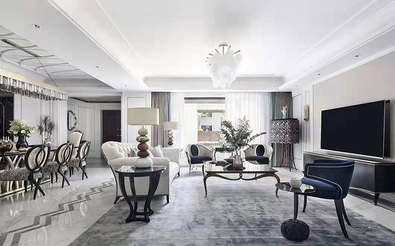 現(xiàn)代簡歐風格室內(nèi)裝修效果圖-英溪桃源平層125平米-客廳 現(xiàn)代簡歐風格室內(nèi)裝修效果圖-英溪桃源平層125平米-客廳