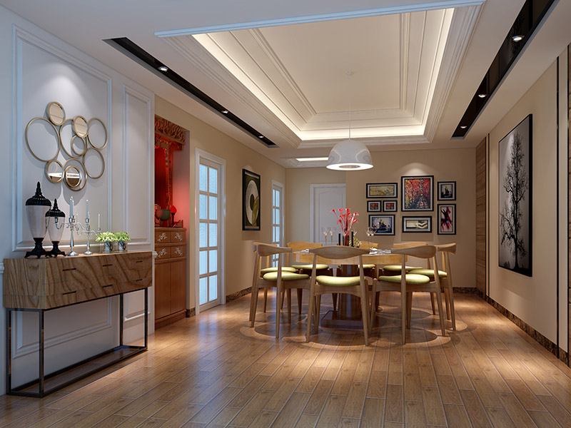 佛山市龍光&middot;天瀛現(xiàn)代風(fēng)格四居室裝修案例