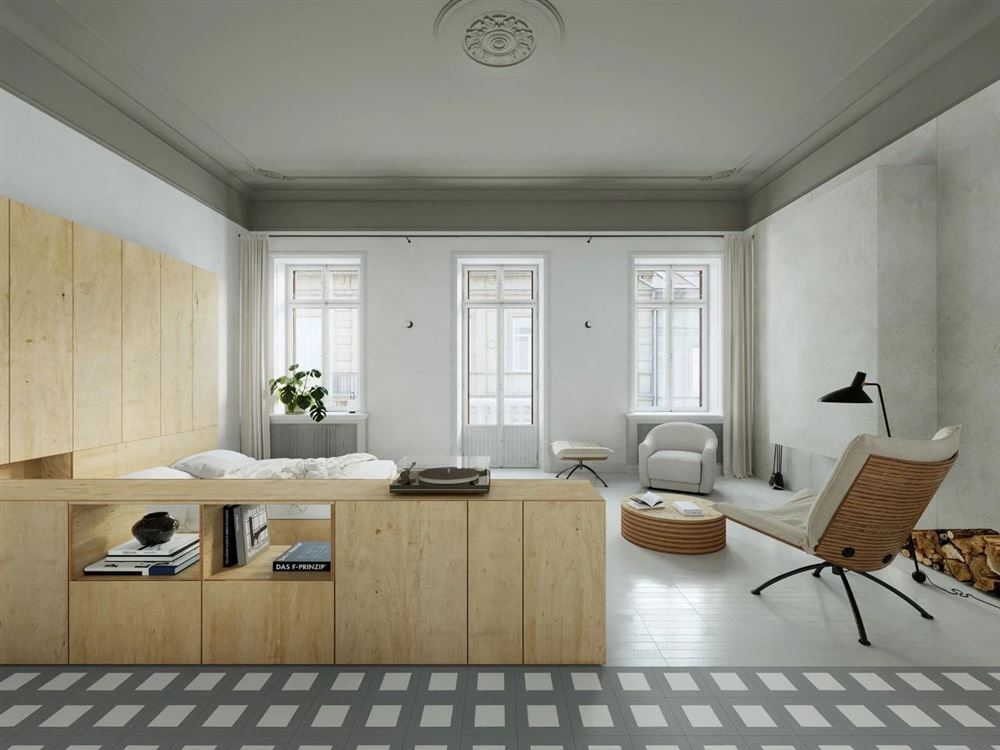 廣州市嶺南新世界現(xiàn)代簡(jiǎn)約風(fēng)格二居室裝修案例