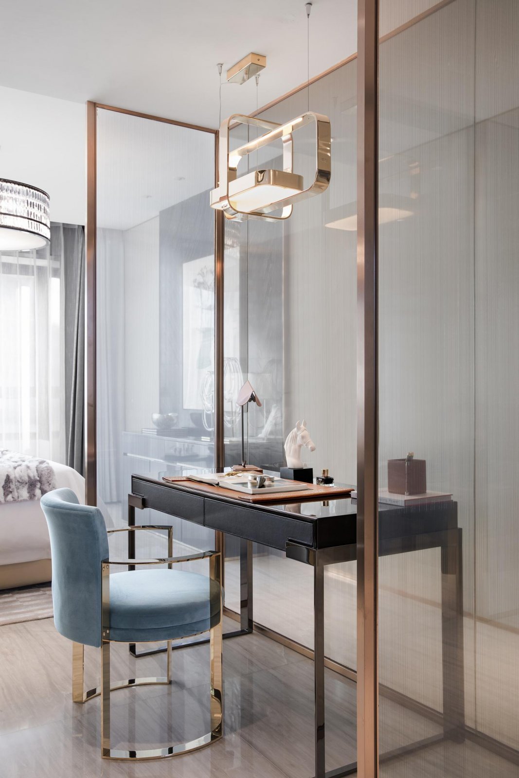 歐式輕奢風格室內(nèi)設計家裝案例-梳妝臺 歐式輕奢風格室內(nèi)設計家裝案例-梳妝臺