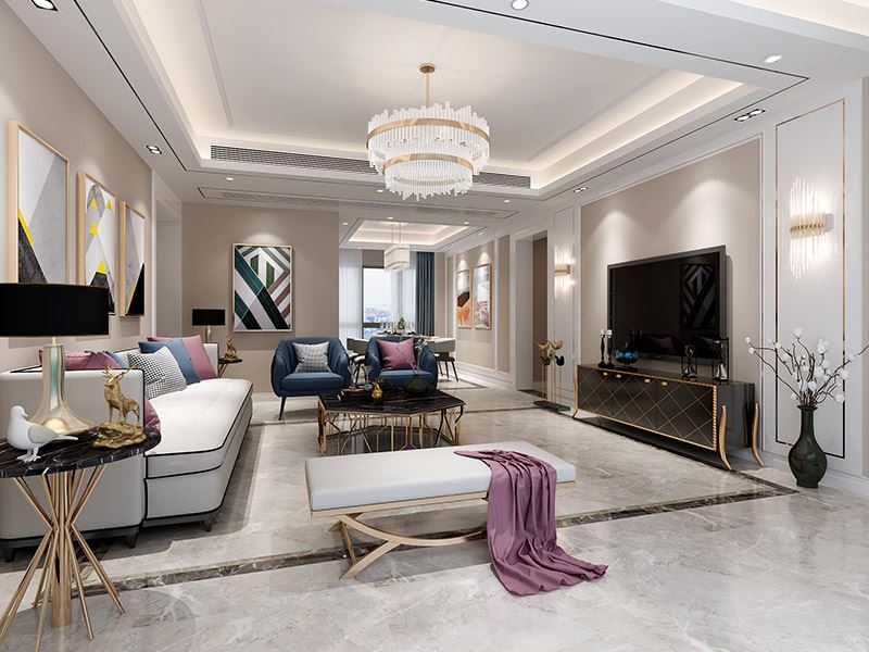 泰州市碧水華庭現(xiàn)代簡約風(fēng)格三居室裝修案例