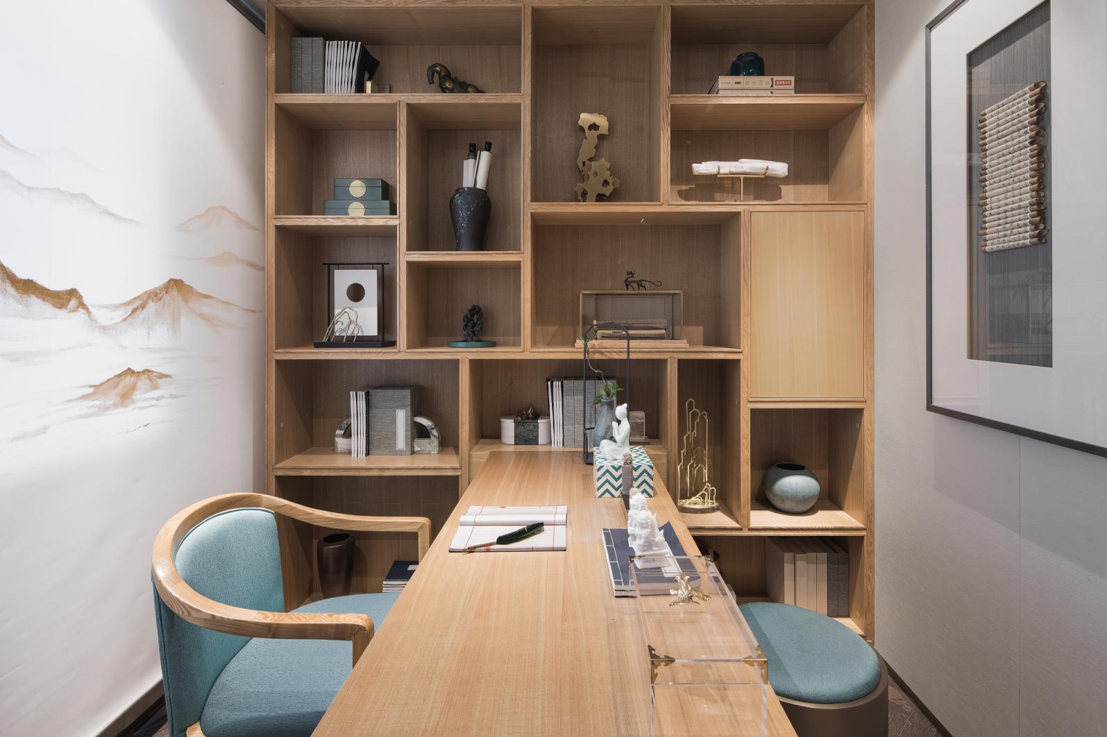 新中式風(fēng)格家裝設(shè)計(jì)室內(nèi)裝修效果圖-書房 新中式風(fēng)格家裝設(shè)計(jì)室內(nèi)裝修效果圖-書房