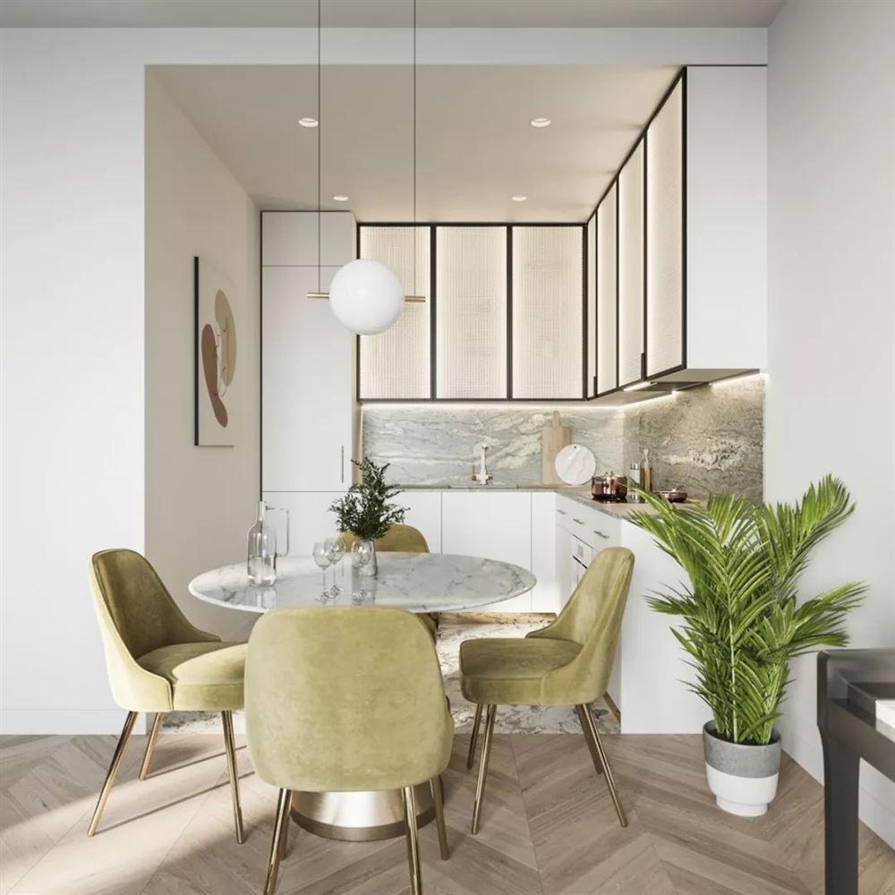 佛山市招商依云國際現(xiàn)代簡約風(fēng)格二居室裝修案例