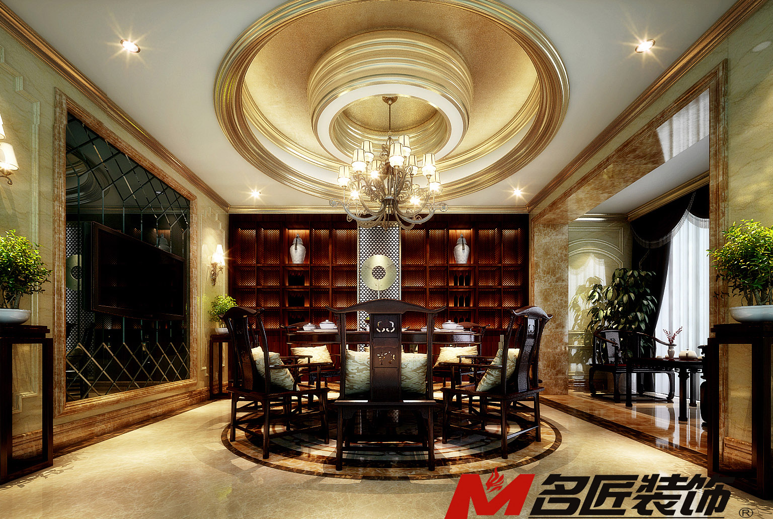 佛山市恒大山湖郡歐式風格別墅裝修案例