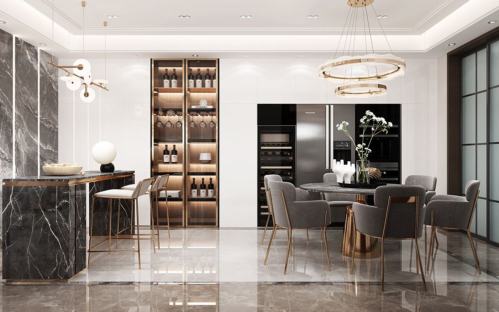 佛山市金茂綠島湖現(xiàn)代簡約風(fēng)格三居室裝修案例