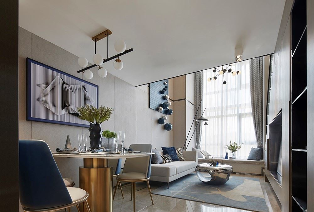 江門市世茂碧海銀湖現(xiàn)代風(fēng)格復(fù)式裝修案例