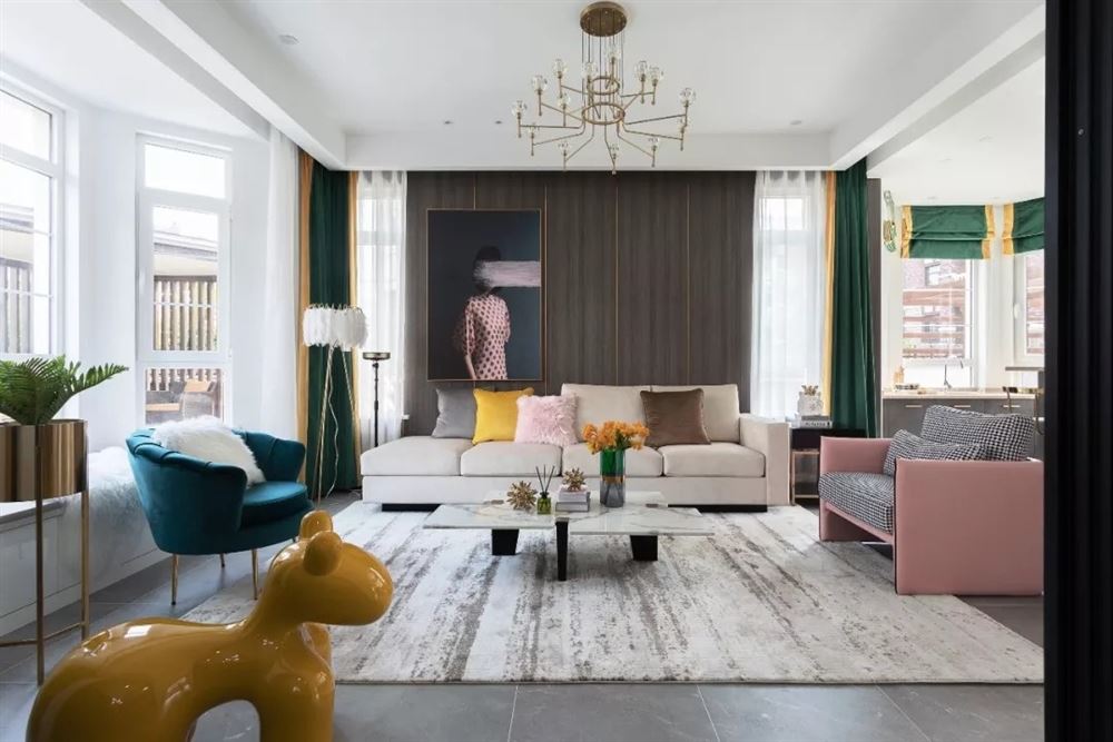 佛山市金茂綠島湖輕奢風(fēng)格別墅裝修案例