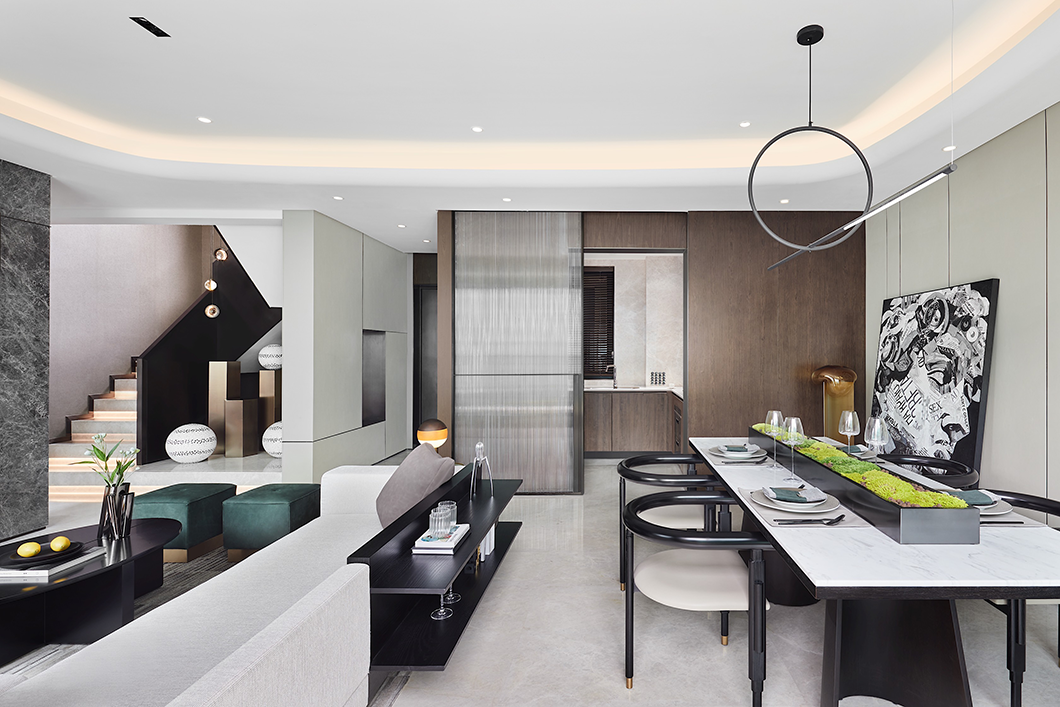 現(xiàn)代簡約風(fēng)格別墅室內(nèi)設(shè)計家裝案例-餐廳 現(xiàn)代簡約風(fēng)格別墅室內(nèi)設(shè)計家裝案例-餐廳