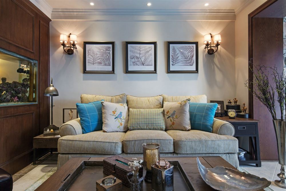 北海市金癸領(lǐng)?？っ朗斤L(fēng)格四居室裝修案例