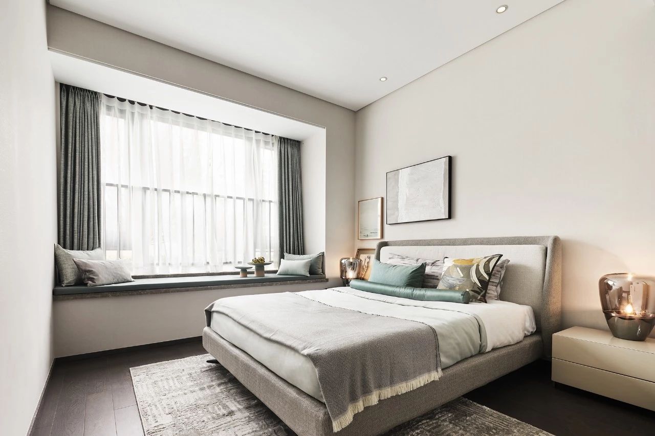 現(xiàn)代輕奢風格室內(nèi)設(shè)計家裝案例-次臥