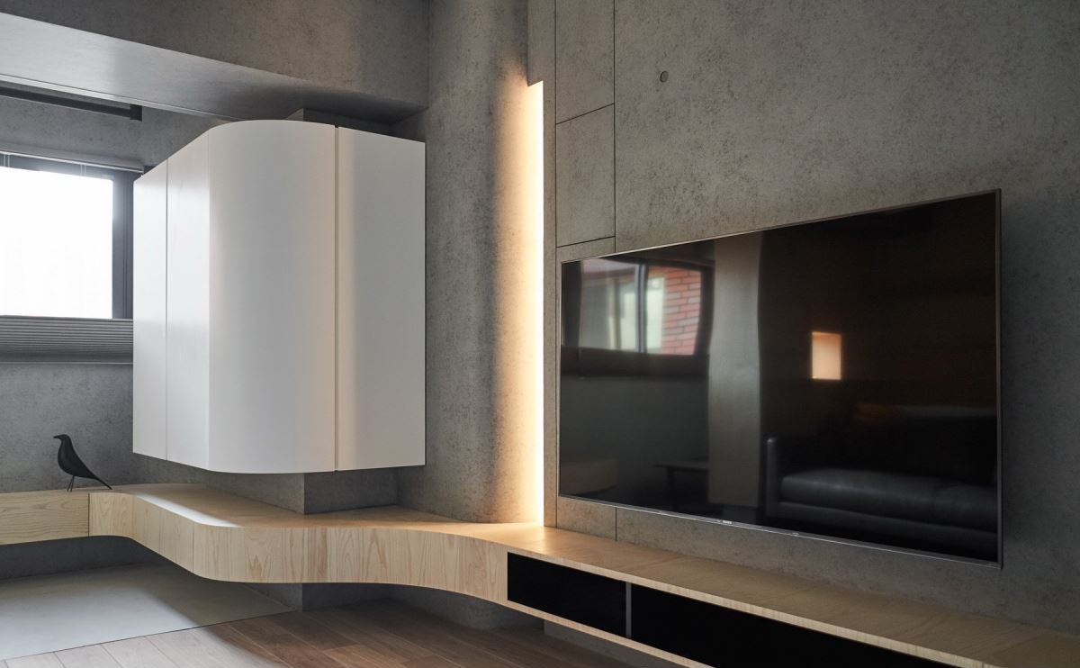 裝修案例現(xiàn)代極簡風(fēng)格室內(nèi)裝修效果圖-電視背景墻 裝修案例現(xiàn)代極簡風(fēng)格室內(nèi)裝修效果圖-電視背景墻