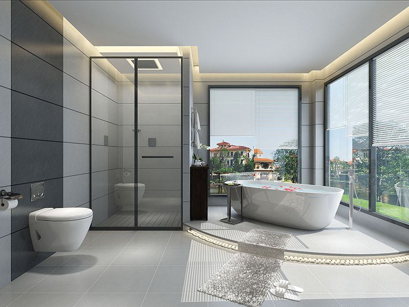 自貢市采石路58號小區(qū)輕奢風格別墅裝修案例