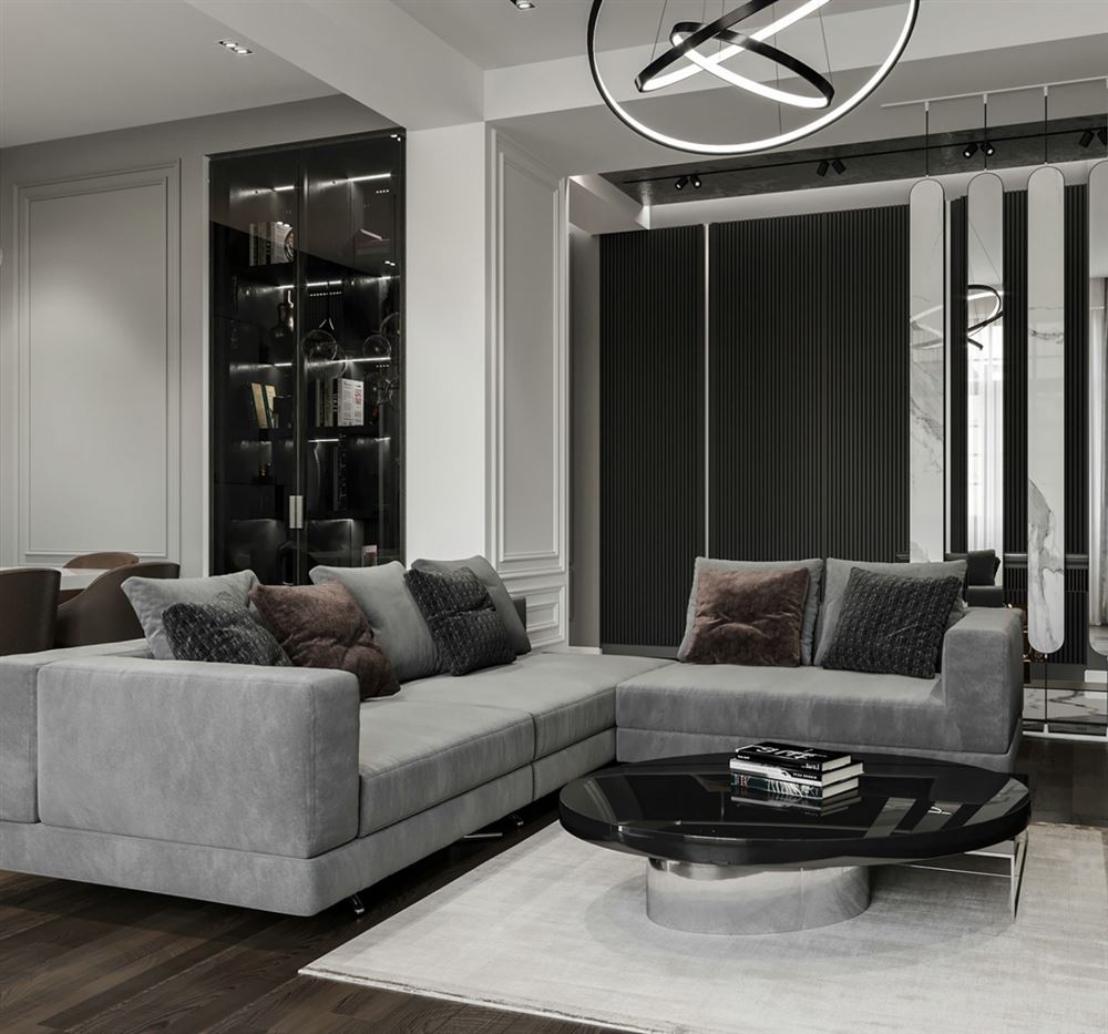 陽(yáng)江市恒大悅龍臺(tái)現(xiàn)代簡(jiǎn)約風(fēng)格三居室裝修案例