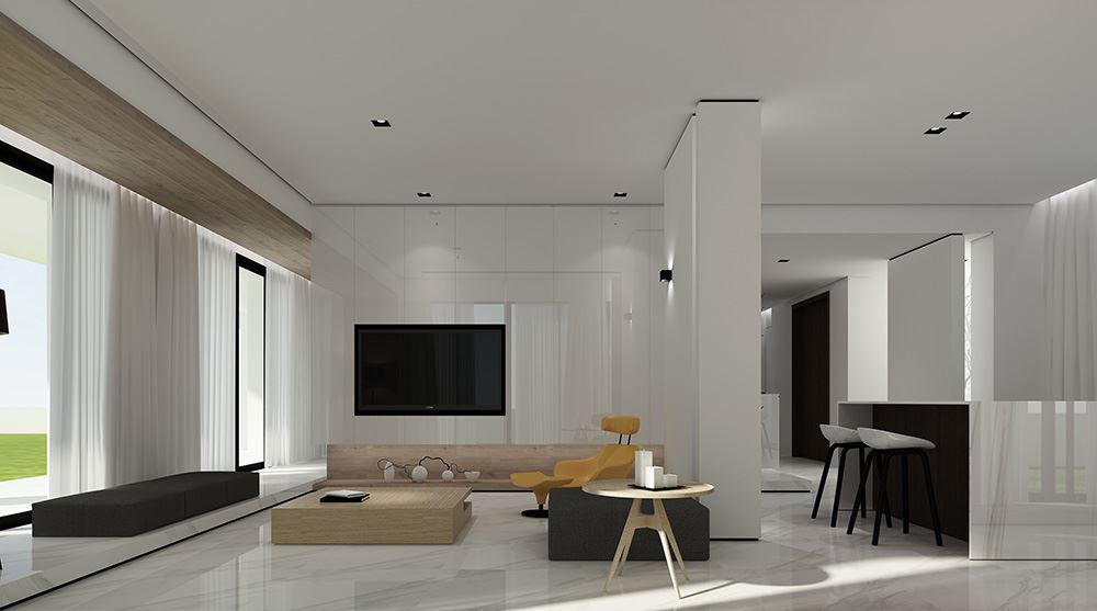 廣州市越秀星匯文璽現(xiàn)代簡約風格別墅裝修案例