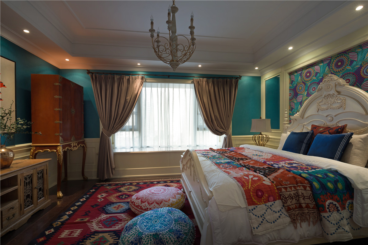 田園混搭風(fēng)格家裝設(shè)計室內(nèi)裝修效果圖-臥室 田園混搭風(fēng)格家裝設(shè)計室內(nèi)裝修效果圖-臥室