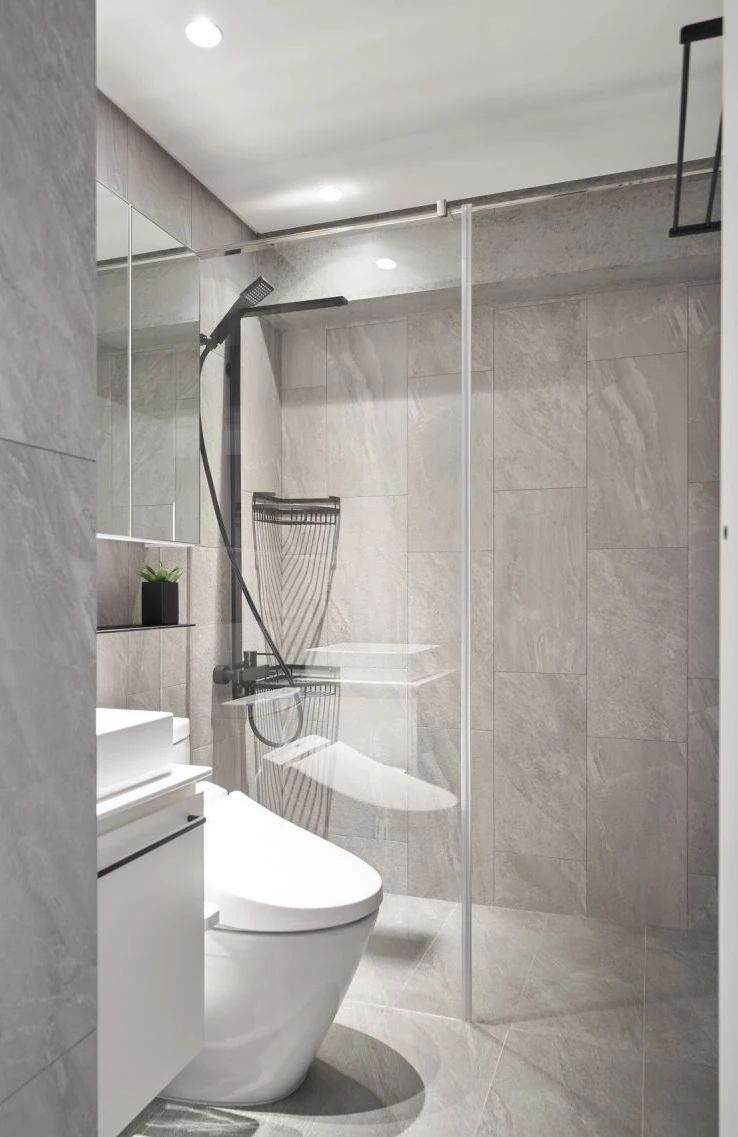 裝修案例現(xiàn)代極簡風(fēng)格室內(nèi)裝修效果圖-洗手間 裝修案例現(xiàn)代極簡風(fēng)格室內(nèi)裝修效果圖-洗手間