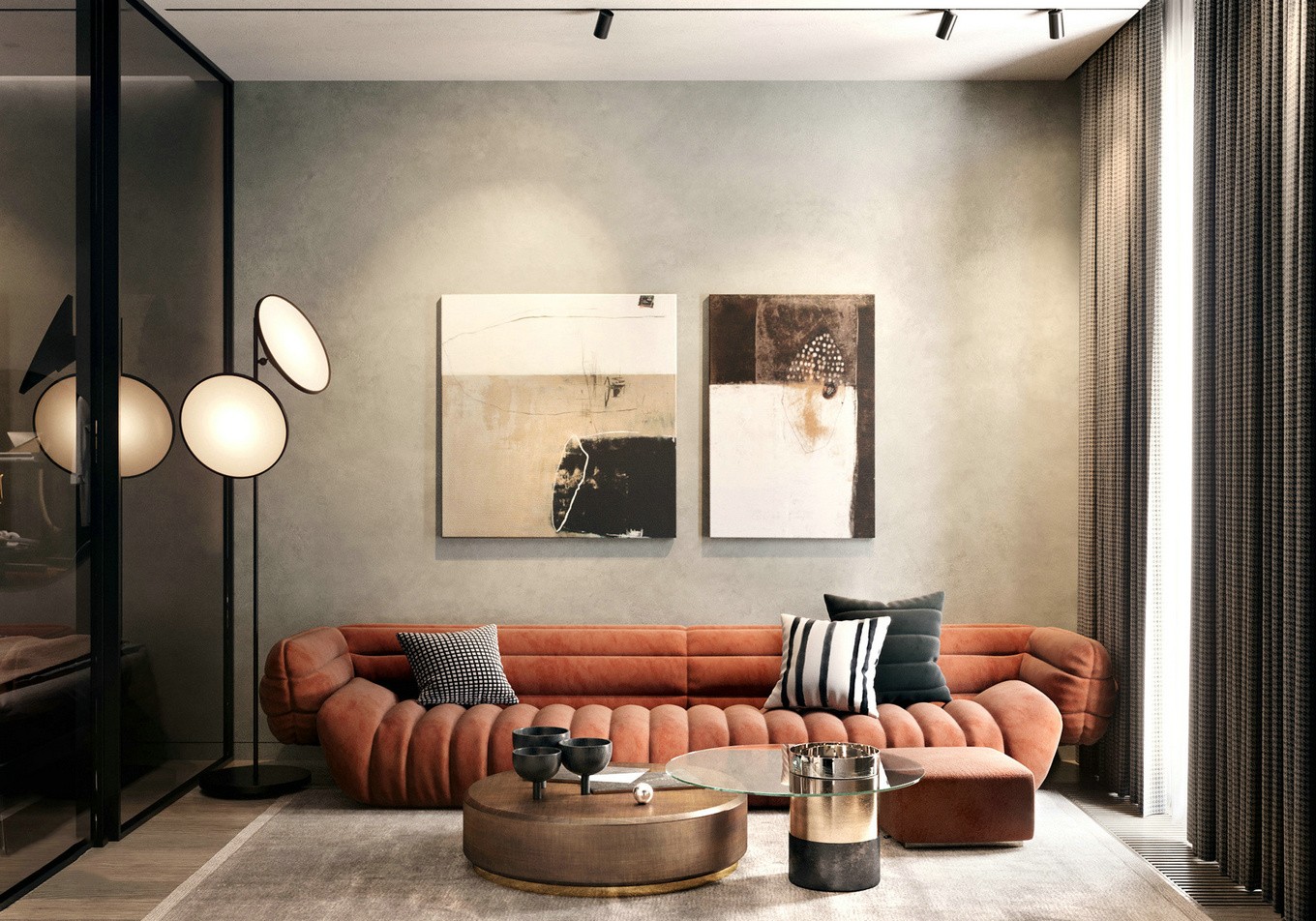 佛山裝修公司現(xiàn)代簡(jiǎn)約風(fēng)格公寓裝修效果圖-客廳 佛山裝修公司現(xiàn)代簡(jiǎn)約風(fēng)格公寓裝修效果圖-客廳