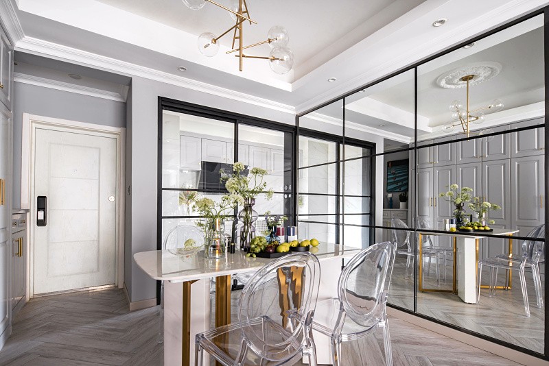 簡歐輕奢風格室內(nèi)家裝案例效果圖-玄關 簡歐輕奢風格室內(nèi)家裝案例效果圖-玄關