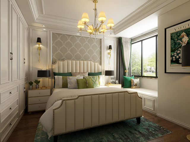 裝修公司簡歐風(fēng)格室內(nèi)裝修效果圖-臥室 裝修公司簡歐風(fēng)格室內(nèi)裝修效果圖-臥室